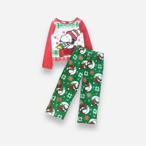 🌸Peanuts🌸 Little Girl 2pc Flannel Pajamas Set Size 3T Snoopy